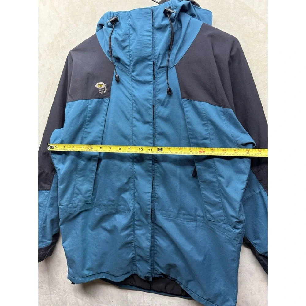 Mountain HardWear Conduit Jacket Women's 10 Blue Hooded Full Zip Ski Snow Rain